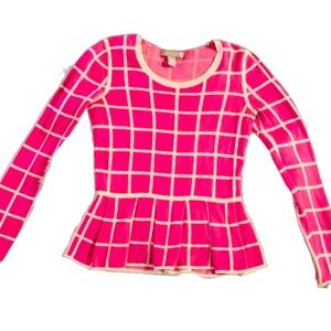 BANANA REPUBLIC Pink and White Sweater 🎀